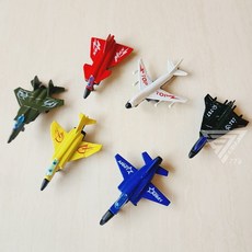 輕型合金小飛機模型玩具 6款戰鬥機客機交換禮物, 隨機, 1個