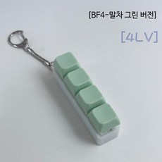 40키 키톱 밀키웨이 다채로운 그라데이션 커스텀 스트레스, BSUN TOY, 무광 모델, H_4키 사각 커버 화이트 차 그린