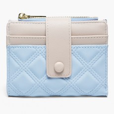 女生短夾 現貨 學生錢包 零錢包 二折按扣素色短款錢包 拉鏈零錢袋 女士折疊錢包 PU皮夾 卡夾 錢夾