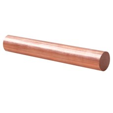 금속 공예 취미 칼 만들기를 위한 Ququyi 99.9% 순수 구리 원형 막대 14 OD 8 길이 베어 Cu, 1/4" OD, 8"Length