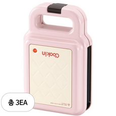 쿠킨 2in1 샌드위치 와플메이커, KFW-JT300DCP