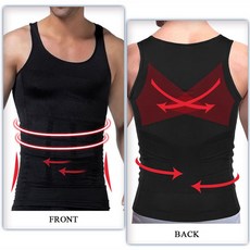 남성용 슬리밍 바디세이퍼 트레이너 T셔츠 압박 밴드, 그레이SUK01022, 1개