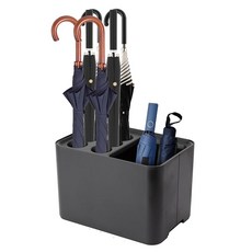 탈착식 드립 트레이가 있는 시바오 블랙 우산 랙 홀더 입구용 스탠드 정리함 홈 오 장식에 이상적인 10가지 수납 가능