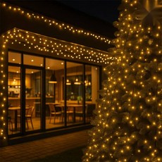 [루아르셀] 500구 LED 웜색 전구 50m 전원잭포함 가랜드조명