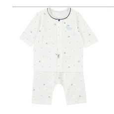 [압소바 ] 늦봄 여름 초가을 유아 남아 여아 공용 하일 오가닉 7부 내의 AZB-10302