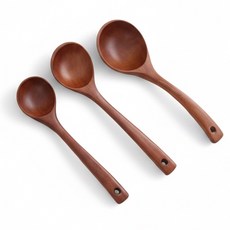 리드그린 옻칠 우드 국자, 04-국자 3종세트(중+대+왕특), 1개