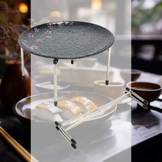 스텐 접시받침대 케잌 파스타 출장 소품 인테리어 트레이, 접시받침대 소