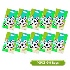 축구 생일 장식 파티 용품 식기 풍선 세트 사탕 선물 상자 어린이 호의, 10pcs Gift bag, 12인치