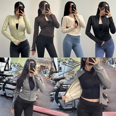 웜텍기모슬림집업 요가자켓 운동복 하프넥 트레이닝 겨울상의