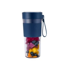 가정용 휴대용 소형 전기 믹싱 컵 TYPE-C 충전식 완벽방수 과일 착즙기, 01 CHINA, 01 85x85x195mm, 02 Blue