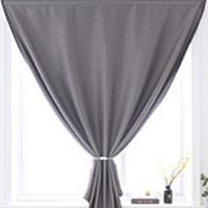 로아 간편하게 붙이는 찍찍이 암막 커튼 외풍, 차콜 120x150