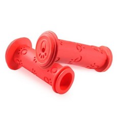 고무 자전거 핸들 바 그립 미끄럼 방지 방수 삼륜차 스쿠터 바 사이클링 1 쌍, 05 Red, 1개