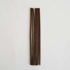 디퓨저 라탄 스틱 천연 라탄 8개입 우드 스틱, 브라운