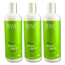BWC 로즈마리 민트 티트리 샴푸, 59ml, 3개