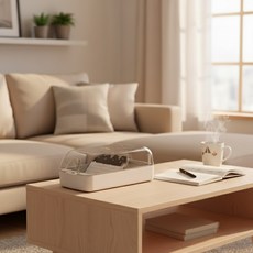 인덱스 명함박스 명함통 플라스틱 카드보관함 그레이 쓱템, 1개