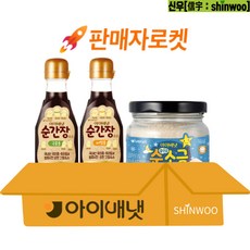 [아이배냇] 베베 이유식 순간장 국물용 190ml + 순간장 비빔용 190ml + 순소금 130g 세트, 국물용 1개+비빔용 1개 + 순소금 1개, 1세트