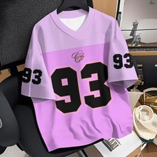 하키복 유니폼 반티 반팔티 체육대회 아이스하키 과티 단체티, 장미색