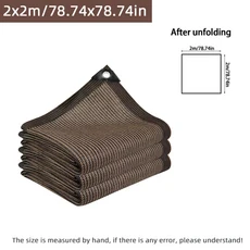 그물망 울타리 촘촘한 새 동물 메쉬 나일론 보호망 휀스 안전망 야외 커피 선쉐이드 네트-그로멧이 있는 메, 02 2x2