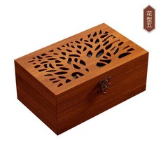 新品 實木針線盒套裝家用服裝針線包多功能結婚陪嫁便攜收納盒 副廠商品, 1個, 高檔鏤空花型五空盒, 高檔鏤空花型五
