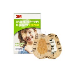 3M 쓰리엠 테가덤 아이패치 (20매입) [20세트] 유아 어린이 사시 약시 안대스티커, 20개