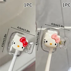 헬로 키티 칫솔 헤드 보호 커버 카와이 칫솔 먼지 커버 귀여운 칫솔 보관 클립 욕실 액세서리, 08 S8  4pcs