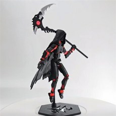 움직이는 3D 프린트 가동 다관절 로봇 마왕 오공 액션 피규어 마네킹 블록 조립 키덜트 피젯 토이 장난감 장식 소품, B 레드 sps411, 1개