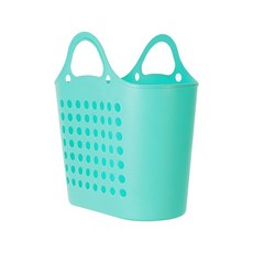 KEYWAY 聯府 大美人購物提籃 洗衣籃 收納籃 玩具收納籃 大容量 塑膠提把, 藍色