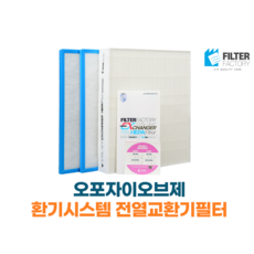 경기 광주 오포자이오브제 아파트 환기시스템필터, 30평형 74타입, 헤파필터1매 ＋프리필터2매 세트