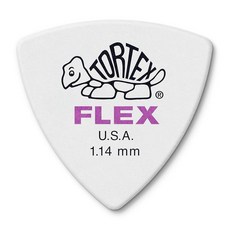 Jim Dunlop Tortex Flex 트라이앵글 픽 1.14MM 6 개, 6팩, 퍼플