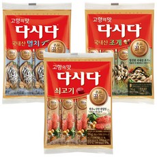 스틱형 다시다 (골드쇠고기96g + 멸치96g + 조개96g), 1세트, 96g