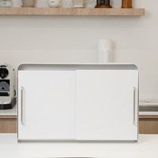 마치 슬라이딩 철제 수납장 조미료 양념통 선반, 화이트, 1개