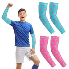 Bunnycool 크로스 암 슬리브 크리스찬 압박 팔 슬리브 청소년 축구 야구 배구 2쌍 화이트 블랙