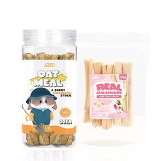 기화 오트밀 꽈배기스틱 20P+사탕수수 이갈이 50g