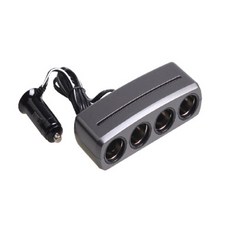 120W 汽車 12V分接器, 1個, 點煙孔一轉四
