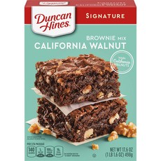 던컨 하인즈 시그니처 캘리포니아 호두 브라우니 믹스 12개 Duncan Hines Signature California Walnut Brownie Mix 12 - 17.6 OZ, 월넛 브라우니, 1개
