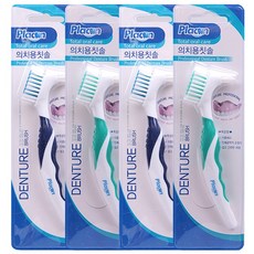 플라콘 의치용 칫솔, 4개, 1개입