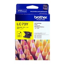 brother LC73Y 原廠墨水匣，色彩鮮明，適用多款Brother打印機, 1個