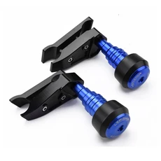 오토바이 낙하 방지 프레임 슬라이더 페어링 가드 충돌 패드 보호대 CFMOTO 250CLX 300clx 250, Blue, 1개