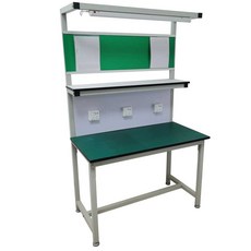 정전기 방지 테이블 작업대 제전 매트 공장 실험실 1.조명작업대80x60x180CM, 2.조명작업대100x60x180CM