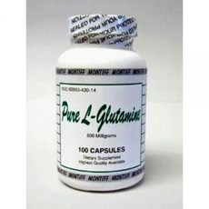 Pure L Glutamine 500 mg 100 Capsules, Pure L Glutamine 500 mg 100 Ca, 1개