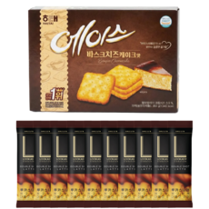 해태 에이스 바스크치즈 커피과자 + 루카스나인 라떼스틱 10T, 1세트, 에이스바스크치즈364g+더블샷라떼10T