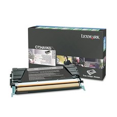 Lexmark C734A1KG Black Toner Cartridge 검정 396818, 블랙