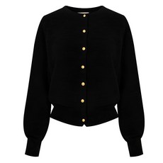 Paige Flynn 女款金色鈕扣圓領針織開襟衫 P4CCA011C