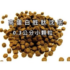 高蛋白胜肽蠅蛆沈底飼料 類日清 適用底棲水龜澤龜 沉底飼料 水龜飼料 烏龜飼料 (附餵食影片), 1個, 高蛋白胜肽大顆粒7-8mm,500克