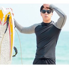 남자 워터파크 상의 래쉬가드 BG 블랙 수영복 물놀이 57936EA 1(PC)