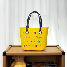 헤임아로 EVA 비치백 파츠 DIY 방수 목욕 가방, 옐로우