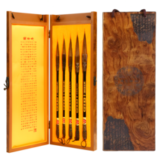 Naccessory 고급 서예 붓 5종 세트 캘리그래피 족제비털, 1세트