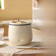 110V 1.8L 迷你多功能電鍋 1-2人份 電飯煲 不沾電熱鍋, 米黃色 110V