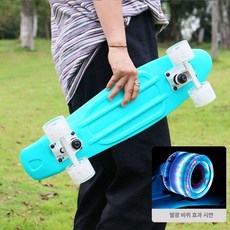 크루져 청소년용 초보자용 초보자 입문용 입문 입문자용, 1개, 레이크그린보드+화이트브리지+화이트스플래시휠