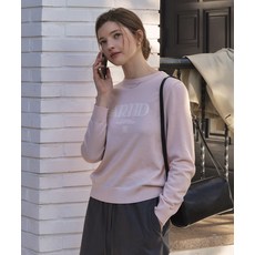 ARTID 라이트울 로고 포인트 니트_LIGHT PINK